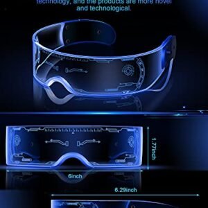 TOODOO LED Visor Glasses: 7 Colors & 4 Modes!