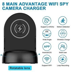 WiFi Hidden Spy Camera Charger - 250° HD Monitoring